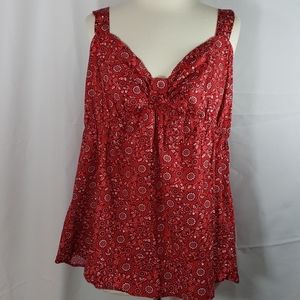 Nick & Sarah Woman Red Tank Top